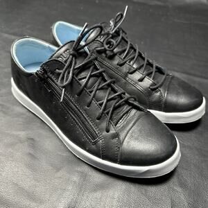 Cloud Footwear Women's 6.5 EU37 Black Leather Slip On Sneakers Comfort Shoes 225